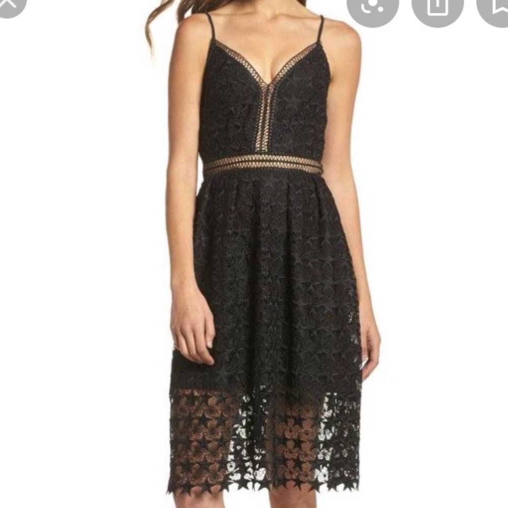 Sam Edelman black star lace dress